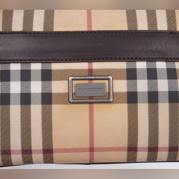 (MT56) Vintage Burberry Brown Nova Check Crossbody Bag  With Matching Wallet - Picture 7 of 16